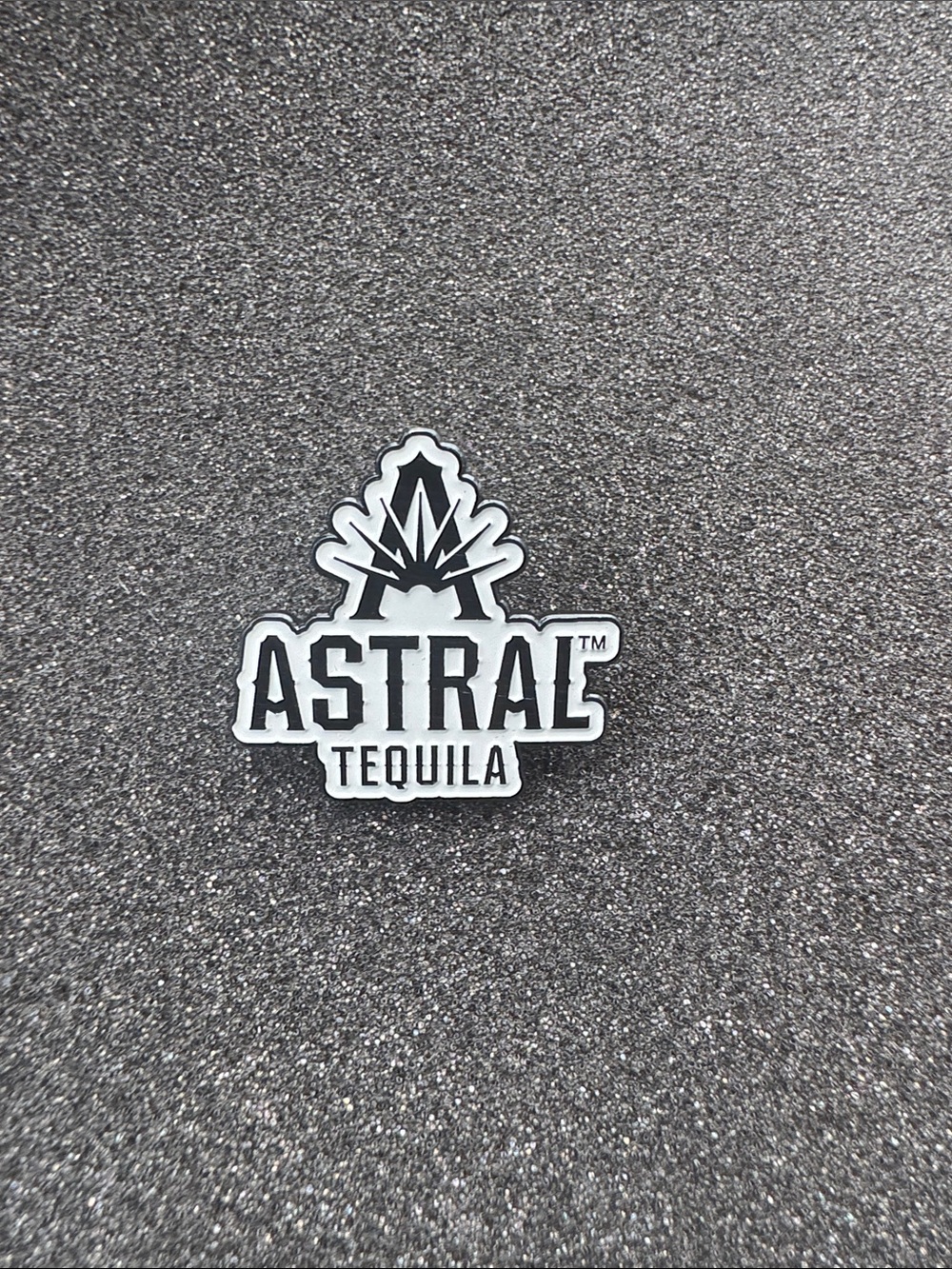 Astral Tequila Black and White Logo Pin